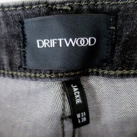 Driftwood Jackie Zig Zag Beaded Skinny Jeans Size 31 NWOT - Picture 12 of 13